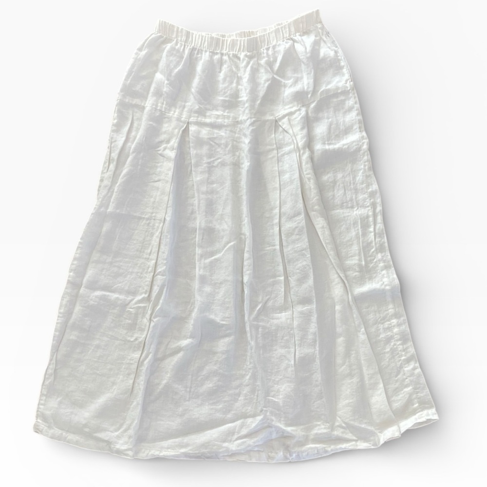 CP Shades Drop-Waist Linen Skirt